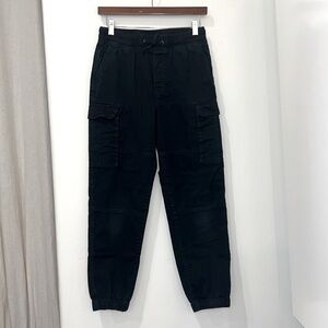 H&M Black Cargo Joggers Boys 18 (XL)